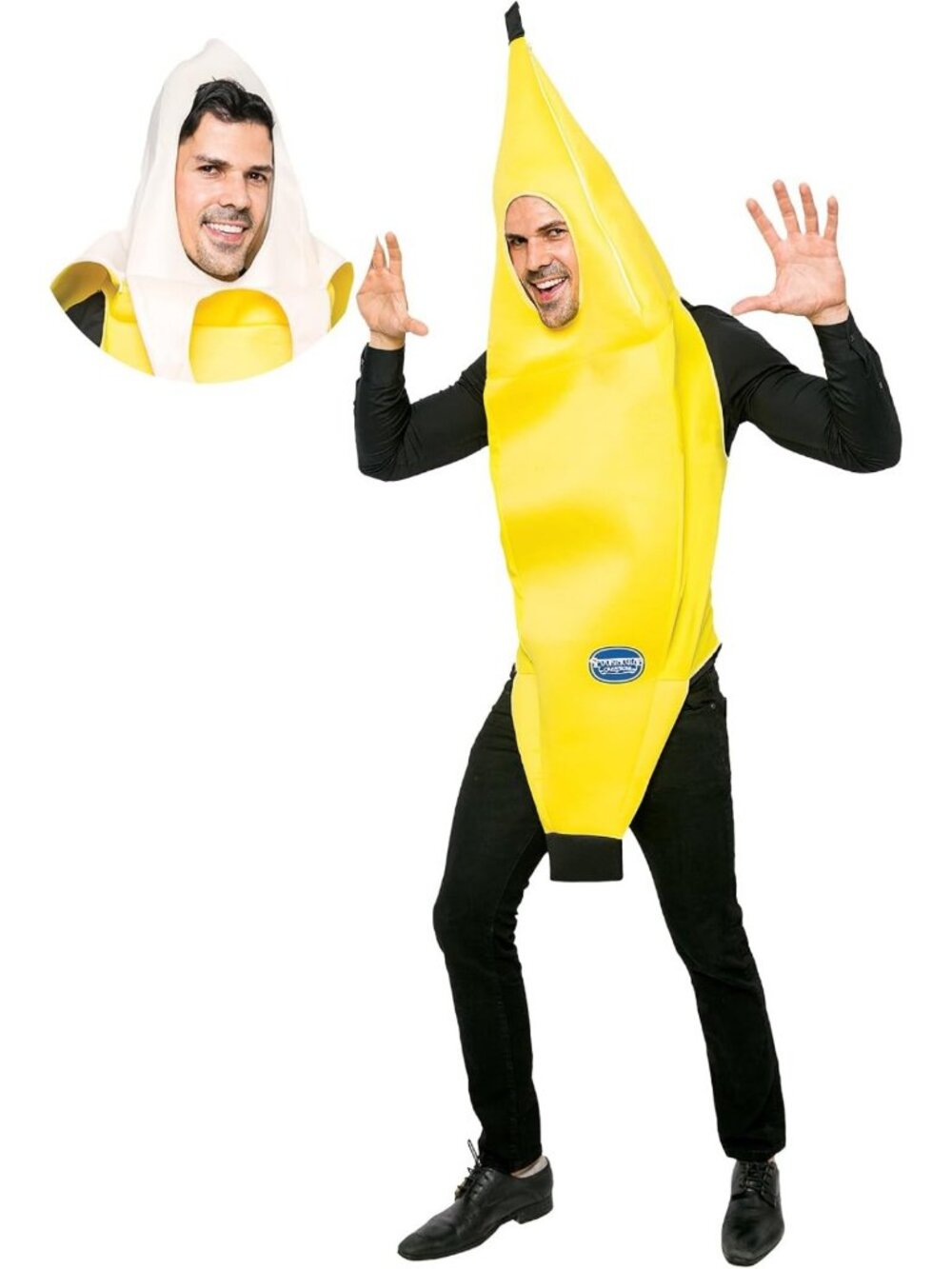 Deluxe Adult Banana Costume for Halloween Dress Up, Party, Roleplay & Cosplay